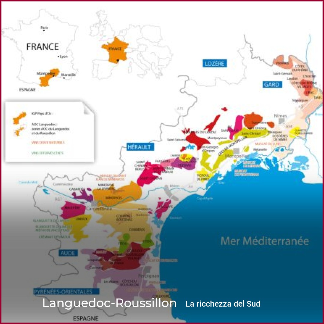 MAPPA DA GRATTARE - I VINI DELLA LINGUADOCA